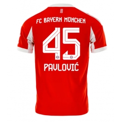 Bayern Munich Aleksandar Pavlovic #45 Hjemmedrakt 2025-26 Kortermet