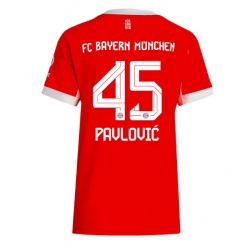 Bayern Munich Aleksandar Pavlovic #45 Hjemmedrakt Dame 2025-26 Kortermet
