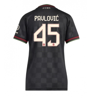 Bayern Munich Aleksandar Pavlovic #45 Tredjedrakt Dame 2025-26 Kortermet