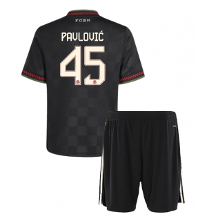 Bayern Munich Aleksandar Pavlovic #45 Tredjedraktsett Barn 2025-26 Kortermet (+ Korte bukser)