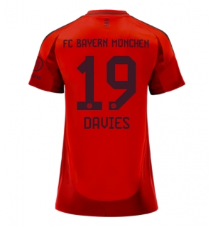 Bayern Munich Alphonso Davies #19 Hjemmedrakt Dame 2024-25 Kortermet