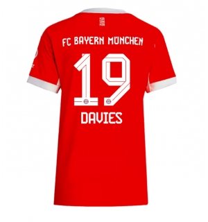 Bayern Munich Alphonso Davies #19 Hjemmedrakt Dame 2025-26 Kortermet