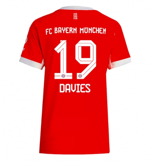 Bayern Munich Alphonso Davies #19 Hjemmedrakt Dame 2025-26 Kortermet Bayern Munich Alphonso Davies #19 Hjemmedrakt Dame 2025-26 Kortermet