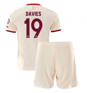 Bayern Munich Alphonso Davies #19 Tredjedraktsett Barn 2024-25 Kortermet (+ Korte bukser)