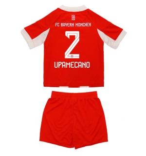 Bayern Munich Dayot Upamecano #2 Hjemmedraktsett Barn 2025-26 Kortermet (+ Korte bukser)