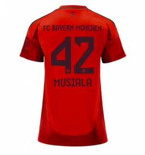 Bayern Munich Jamal Musiala #42 Hjemmedrakt Dame 2024-25 Kortermet
