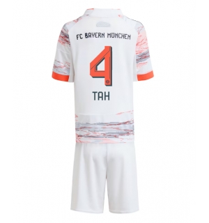 Bayern Munich Jonathan Tah #4 Bortedraktsett Barn 2025-26 Kortermet (+ Korte bukser)