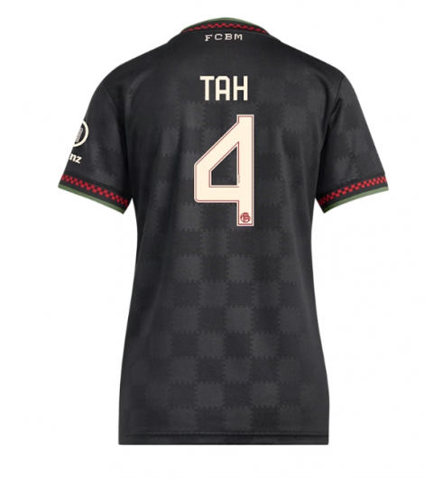 Bayern Munich Jonathan Tah #4 Tredjedrakt Dame 2025-26 Kortermet Bayern Munich Jonathan Tah #4 Tredjedrakt Dame 2025-26 Kortermet