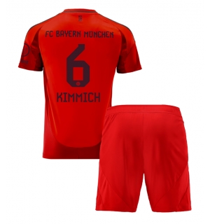 Bayern Munich Joshua Kimmich #6 Hjemmedraktsett Barn 2024-25 Kortermet (+ Korte bukser)