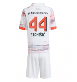 Bayern Munich Josip Stanisic #44 Bortedraktsett Barn 2025-26 Kortermet (+ Korte bukser)