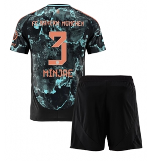 Bayern Munich Kim Min-jae #3 Bortedraktsett Barn 2024-25 Kortermet (+ Korte bukser)