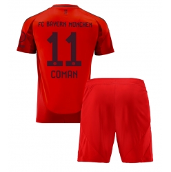 Bayern Munich Kingsley Coman #11 Hjemmedraktsett Barn 2024-25 Kortermet (+ Korte bukser)
