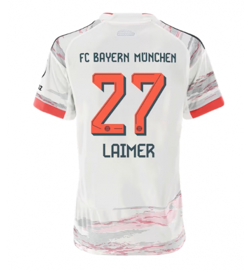 Bayern Munich Konrad Laimer #27 Bortedrakt Dame 2025-26 Kortermet Bayern Munich Konrad Laimer #27 Bortedrakt Dame 2025-26 Kortermet