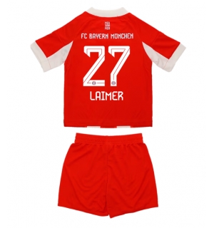 Bayern Munich Konrad Laimer #27 Hjemmedraktsett Barn 2025-26 Kortermet (+ Korte bukser)