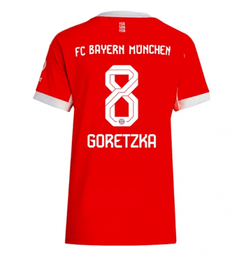 Bayern Munich Leon Goretzka #8 Hjemmedrakt Dame 2025-26 Kortermet Bayern Munich Leon Goretzka #8 Hjemmedrakt Dame 2025-26 Kortermet