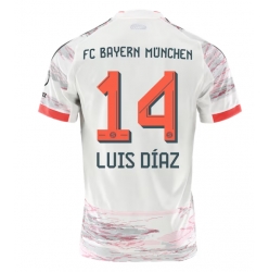 Bayern Munich Luis Diaz #14 Bortedrakt 2025-26 Kortermet
