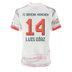 Bayern Munich Luis Diaz #14 Bortedrakt Dame 2025-26 Kortermet