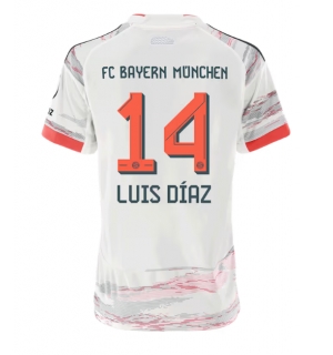 Bayern Munich Luis Diaz #14 Bortedrakt Dame 2025-26 Kortermet