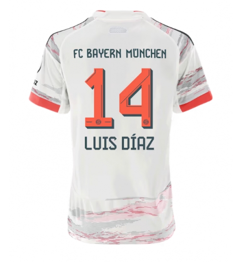 Bayern Munich Luis Diaz #14 Bortedrakt Dame 2025-26 Kortermet Bayern Munich Luis Diaz #14 Bortedrakt Dame 2025-26 Kortermet