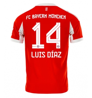 Bayern Munich Luis Diaz #14 Hjemmedrakt 2025-26 Kortermet