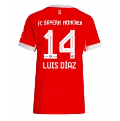 Bayern Munich Luis Diaz #14 Hjemmedrakt Dame 2025-26 Kortermet