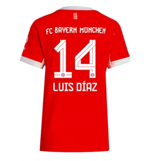 Bayern Munich Luis Diaz #14 Hjemmedrakt Dame 2025-26 Kortermet