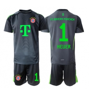 Bayern Munich Manuel Neuer #1 Keeper Bortedraktsett Barn 2025-26 Kortermet (+ Korte bukser)