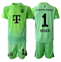 Bayern Munich Manuel Neuer #1 Keeper Hjemmedraktsett Barn 2025-26 Kortermet (+ Korte bukser)