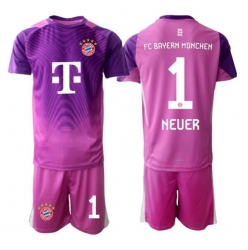 Bayern Munich Manuel Neuer #1 Keeper Tredjedraktsett Barn 2025-26 Kortermet (+ Korte bukser)