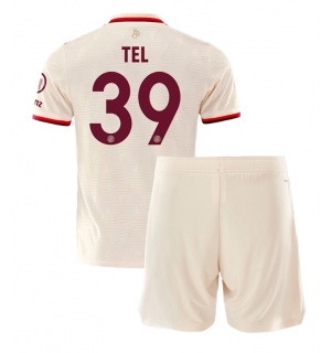 Bayern Munich Mathys Tel #39 Tredjedraktsett Barn 2024-25 Kortermet (+ Korte bukser)