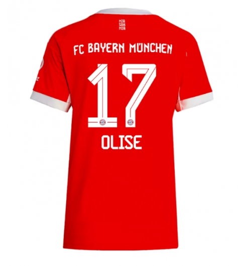 Bayern Munich Michael Olise #17 Hjemmedrakt Dame 2025-26 Kortermet Bayern Munich Michael Olise #17 Hjemmedrakt Dame 2025-26 Kortermet
