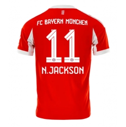 Bayern Munich Nicolas Jackson #11 Hjemmedrakt 2025-26 Kortermet