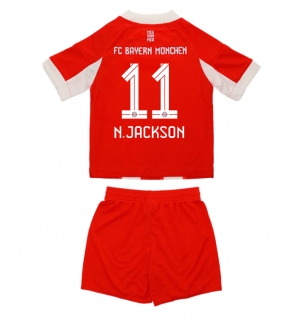 Bayern Munich Nicolas Jackson #11 Hjemmedraktsett Barn 2025-26 Kortermet (+ Korte bukser)