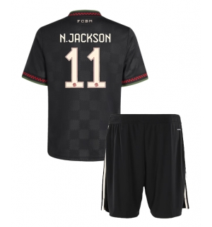 Bayern Munich Nicolas Jackson #11 Tredjedraktsett Barn 2025-26 Kortermet (+ Korte bukser)