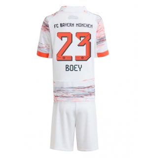 Bayern Munich Sacha Boey #23 Bortedraktsett Barn 2025-26 Kortermet (+ Korte bukser)