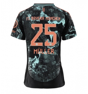 Bayern Munich Thomas Muller #25 Bortedrakt Dame 2024-25 Kortermet