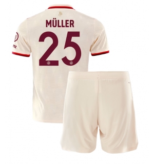 Bayern Munich Thomas Muller #25 Tredjedraktsett Barn 2024-25 Kortermet (+ Korte bukser)