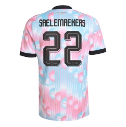 Belgia Alexis Saelemaekers #22 Bortedrakt VM 2026 Kortermet