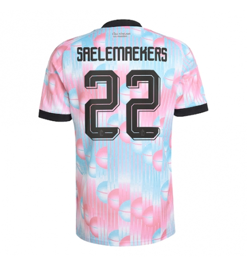 Belgia Alexis Saelemaekers #22 Bortedrakt VM 2026 Kortermet Belgia Alexis Saelemaekers #22 Bortedrakt VM 2026 Kortermet