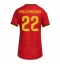 Belgia Alexis Saelemaekers #22 Hjemmedrakt Dame VM 2026 Kortermet Belgia Alexis Saelemaekers #22 Hjemmedrakt Dame VM 2026 Kortermet