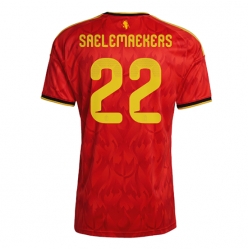 Belgia Alexis Saelemaekers #22 Hjemmedrakt VM 2026 Kortermet
