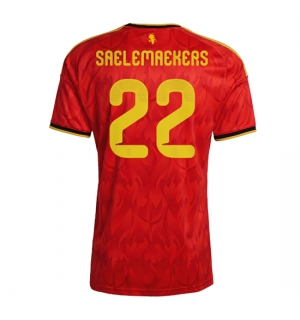Belgia Alexis Saelemaekers #22 Hjemmedrakt VM 2026 Kortermet