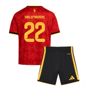 Belgia Alexis Saelemaekers #22 Hjemmedraktsett Barn VM 2026 Kortermet (+ Korte bukser)