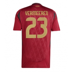 Belgia Arthur Vermeeren #23 Hjemmedrakt EM 2024 Kortermet