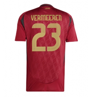 Belgia Arthur Vermeeren #23 Hjemmedrakt EM 2024 Kortermet