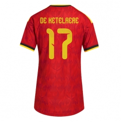 Belgia Charles De Ketelaere #17 Hjemmedrakt Dame VM 2026 Kortermet