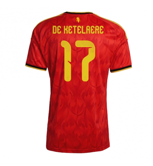 Belgia Charles De Ketelaere #17 Hjemmedrakt VM 2026 Kortermet Belgia Charles De Ketelaere #17 Hjemmedrakt VM 2026 Kortermet
