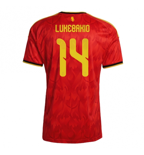 Belgia Dodi Lukebakio #14 Hjemmedrakt VM 2026 Kortermet Belgia Dodi Lukebakio #14 Hjemmedrakt VM 2026 Kortermet