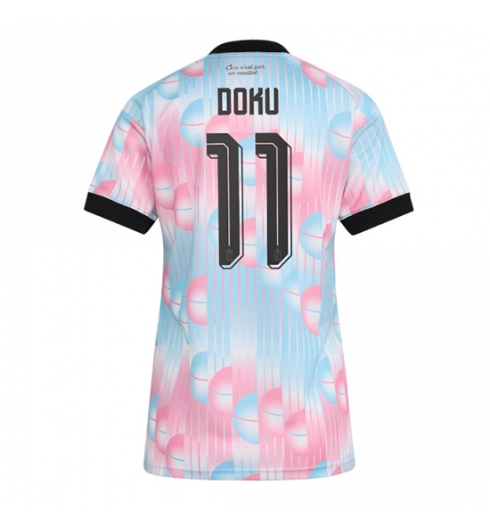 Belgia Jeremy Doku #11 Bortedrakt Dame VM 2026 Kortermet Belgia Jeremy Doku #11 Bortedrakt Dame VM 2026 Kortermet