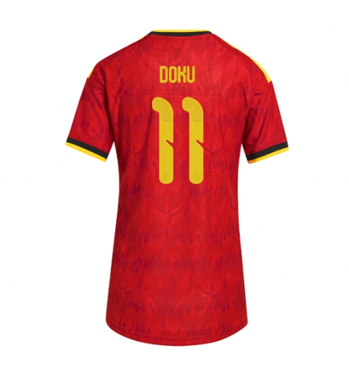 Belgia Jeremy Doku #11 Hjemmedrakt Dame VM 2026 Kortermet Belgia Jeremy Doku #11 Hjemmedrakt Dame VM 2026 Kortermet